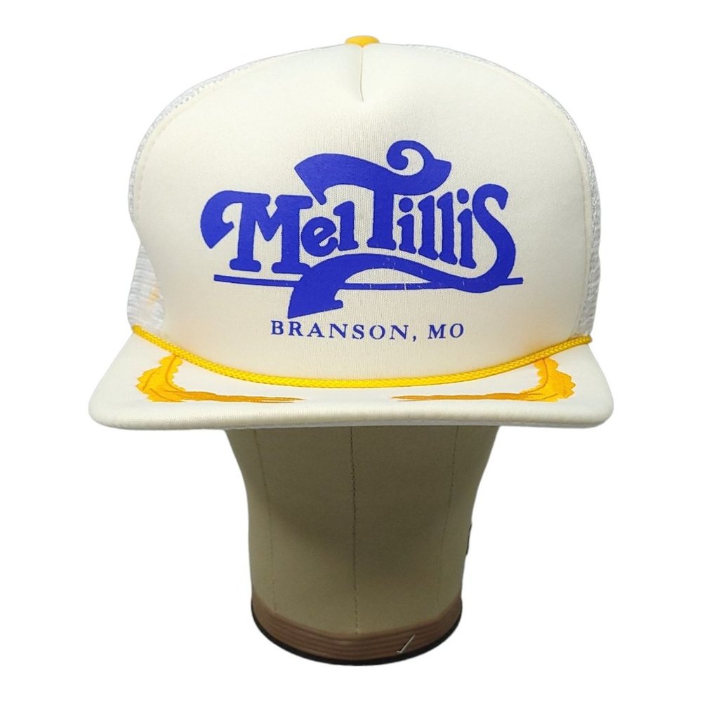 Vintage Mel Tillis Mesh Snapback Cap Trucker Foam Hat Branson Scrambled Eggs - Picture 7 of 12
